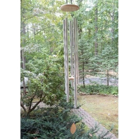 Extra large wind chimes 57 inch deep tone outdoor garden yard decor silver bells - Picture 1 of 7